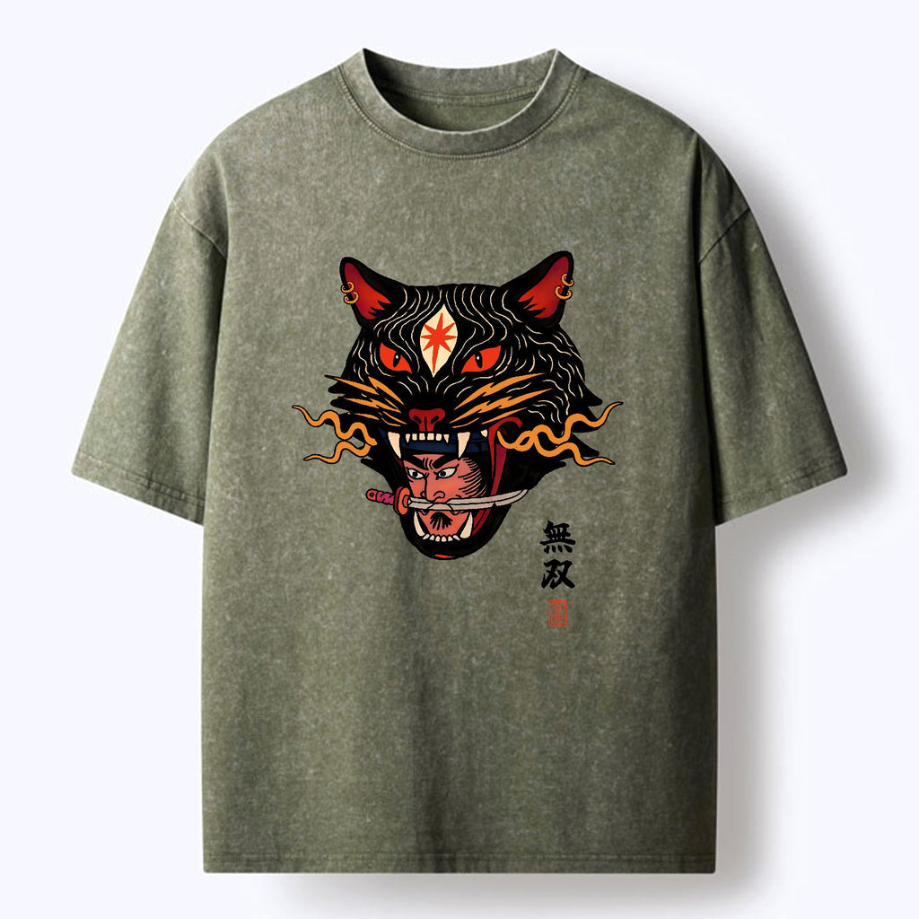 Kyoto-Lion The Unrivaled Beast Washed T-Shirt