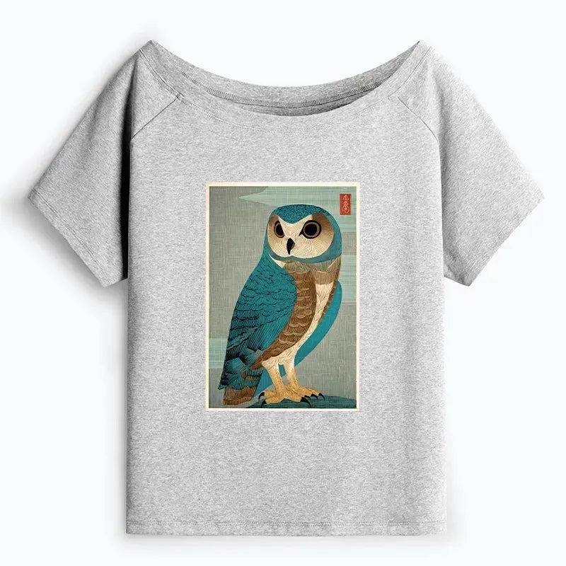 Japanese Ukiyo-e Off Shoulder Tee