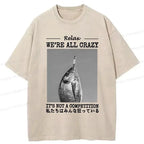 kyoto lion washed t-shirt for daily wear