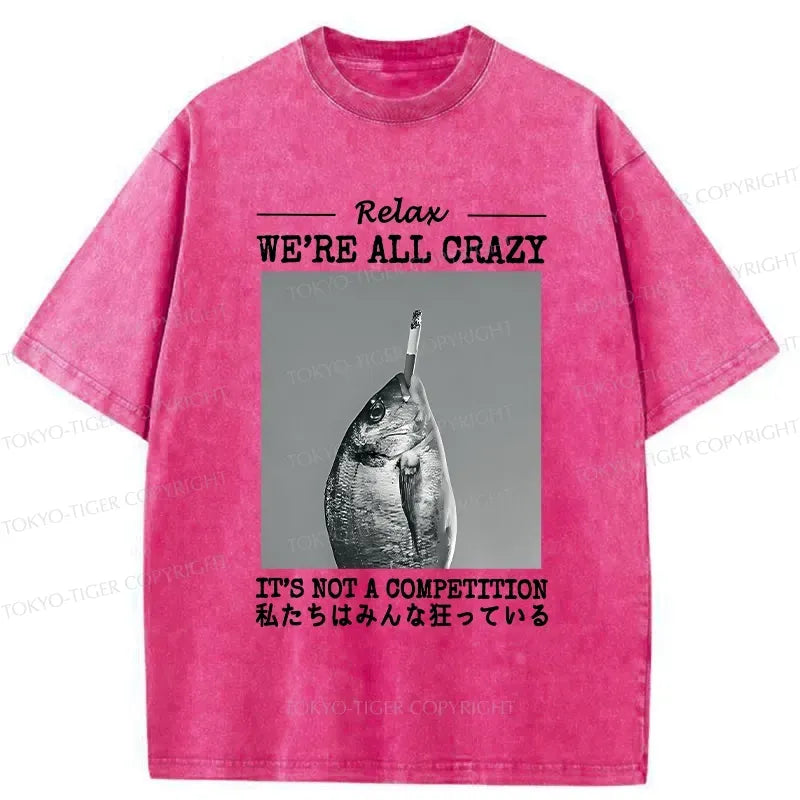Kyoto-Lion It's Not A Competition Washed T-Shirt