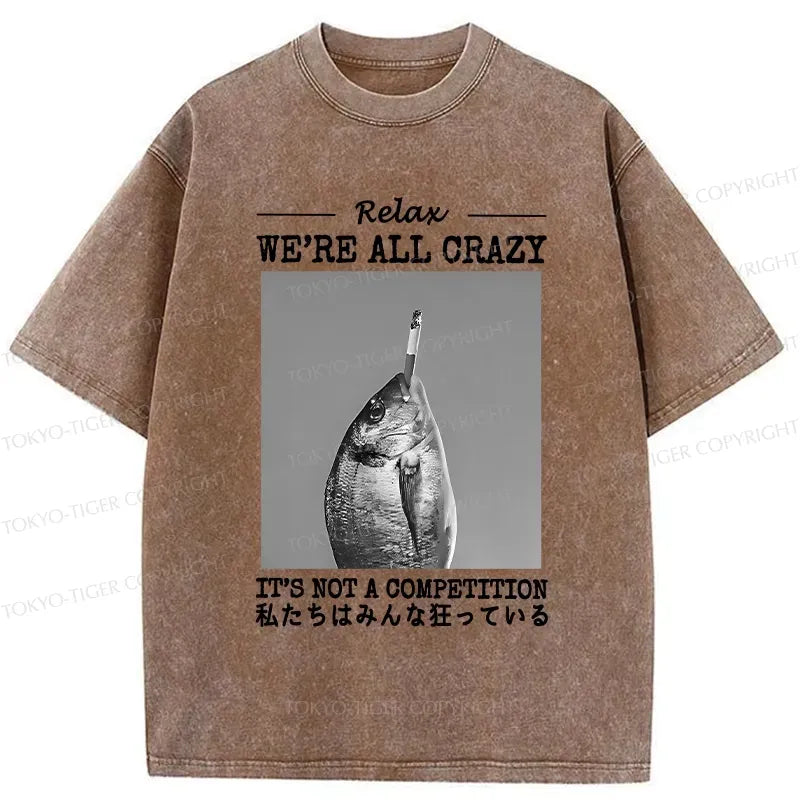 Kyoto-Lion It's Not A Competition Washed T-Shirt