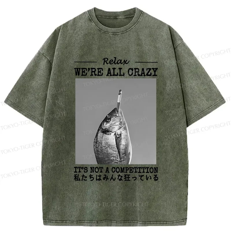Kyoto-Lion It's Not A Competition Washed T-Shirt