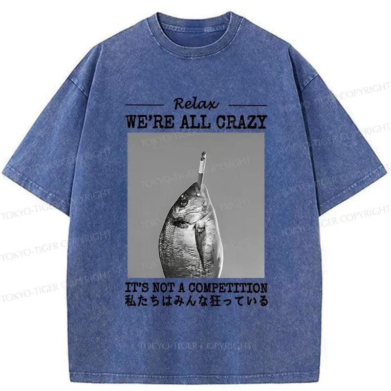 Kyoto-Lion It's Not A Competition Washed T-Shirt