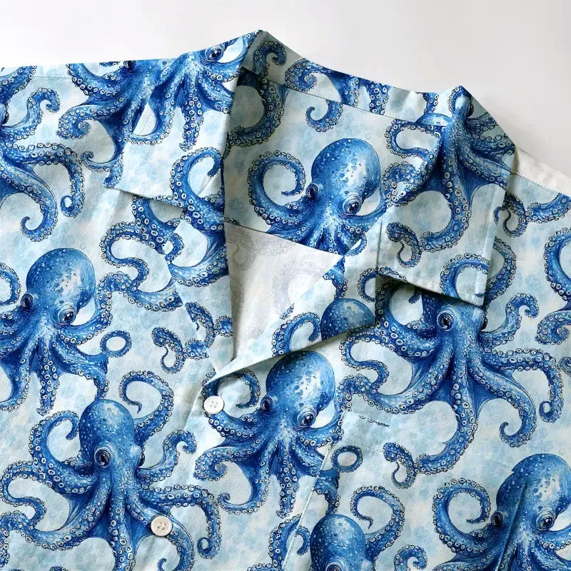 Kyoto-Lion Oceanic Octopus Aloha Hawaiian Shirt