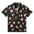 Sushi Print Hawaiian Shirt for Vacation