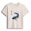 Elegant koi fish tee for daily wear