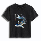 Elegant koi fish tee for daily wear