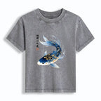 Elegant koi fish tee for daily wear