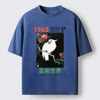 Japanese Vintage Parrot T-Shirt for Daily Wear