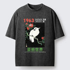 Japanese Vintage Parrot T-Shirt for Daily Wear