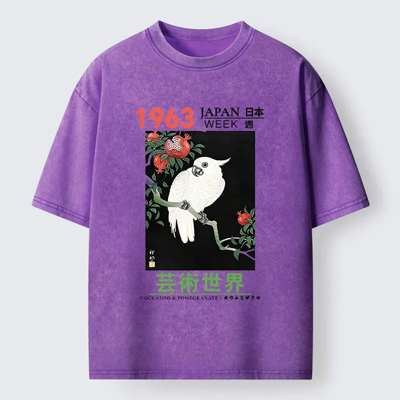 Washed Unisex T-Shirt for Summer Vacation