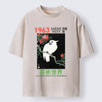 Japanese Vintage Parrot T-Shirt for Daily Wear