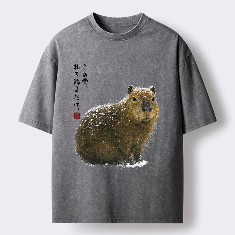 Kyoto-Lion Capybara Washed Tee on Sale