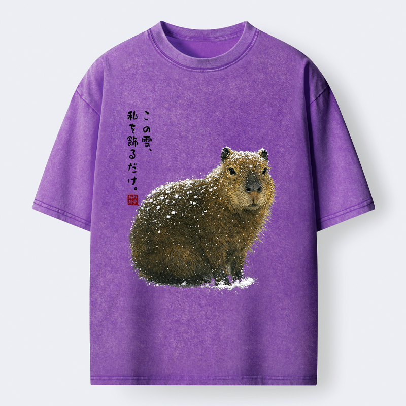 Kyoto-Lion Capybara Washed Tee on Sale