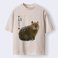 Washed Capybara T-Shirt for Daily Wear