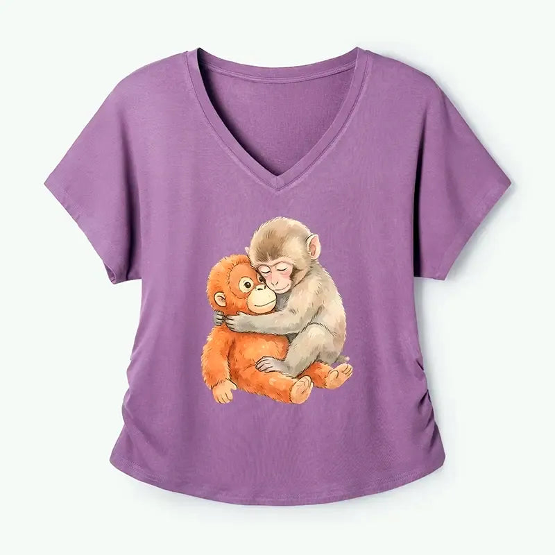Kyoto-Lion Poor Punch Modal Dolman Sleeve T-Shirt