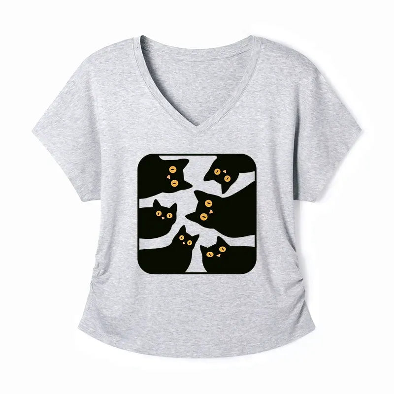 Kyoto-Lion Cats Are Watching You Modal Dolman Sleeve T-Shirt