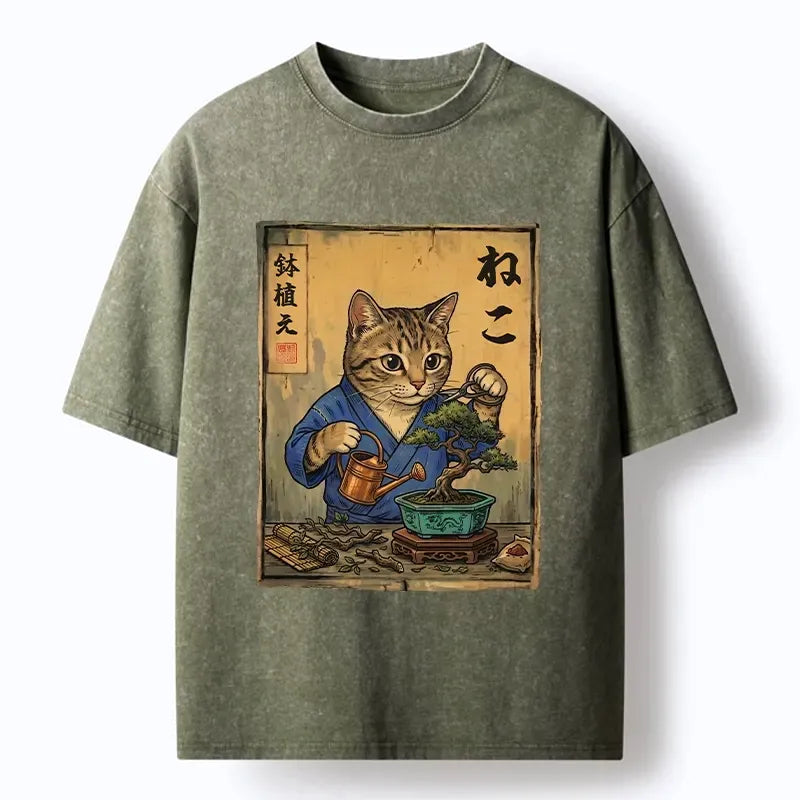 Japanese Cat Bonsai T-Shirt