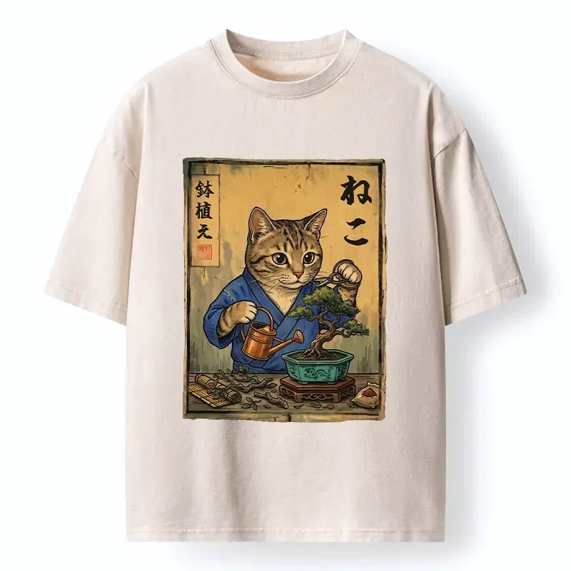 Japanese Cat Bonsai T-Shirt