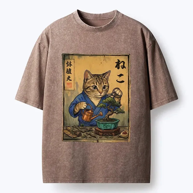 Japanese Cat Bonsai T-Shirt