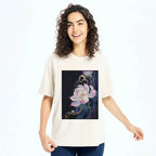 Kyoto lion elegant lotus tee