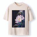 gold foil washed t-shirt free shipping