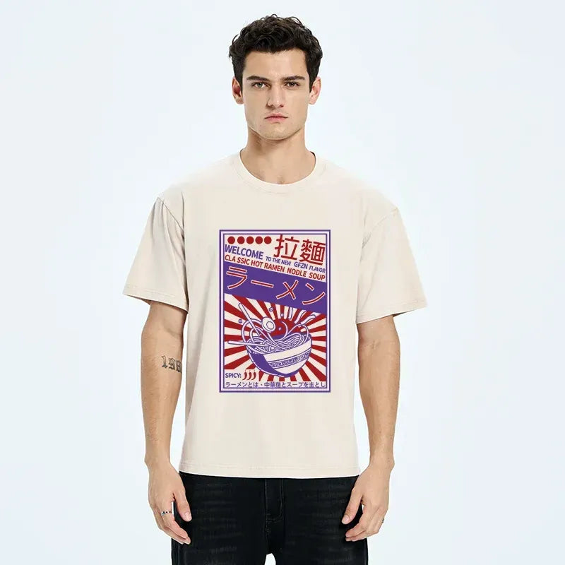japanese vintage ramen poster t-shirt