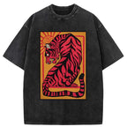 Japanese Tiger Woodblock Print Unisex T-Shirt