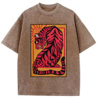 Japanese Tiger Woodblock Print Unisex T-Shirt