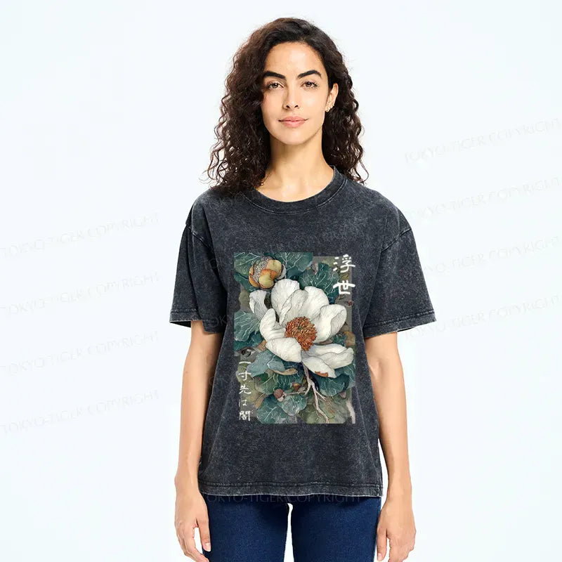 Vintage Ukiyoe Woodblock Print T-Shirt
