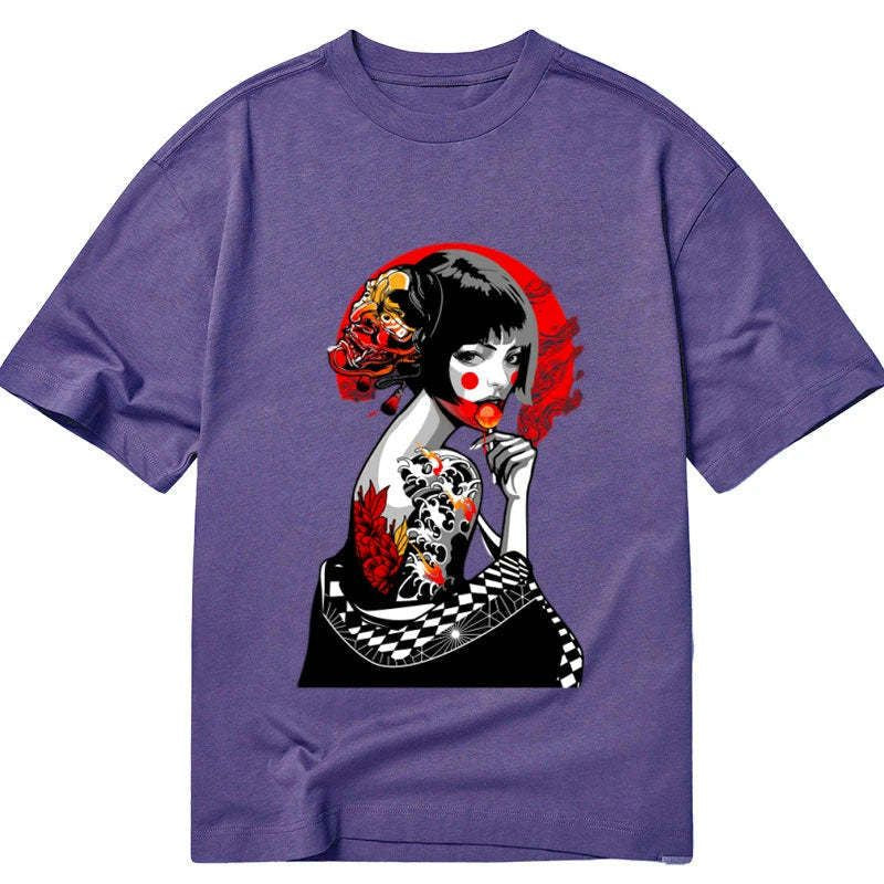Kyoto-Lion Japanese Geisha Pop Classic T-Shirt