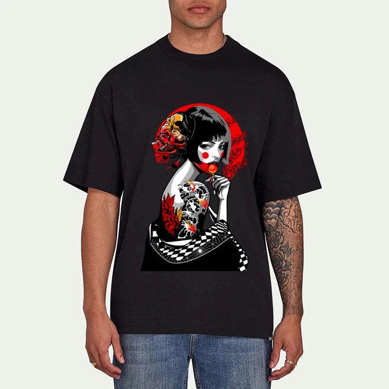 Kyoto-Lion Japanese Geisha Pop Classic T-Shirt