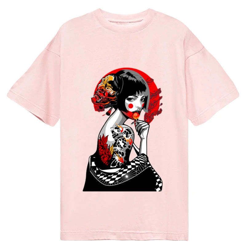 kyoto lion japanese culture tee on sale