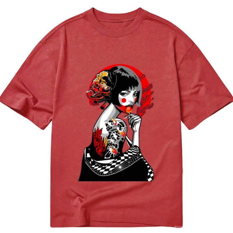 Kyoto-Lion Japanese Geisha Pop Classic T-Shirt