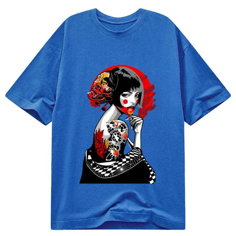 Kyoto-Lion Japanese Geisha Pop Classic T-Shirt