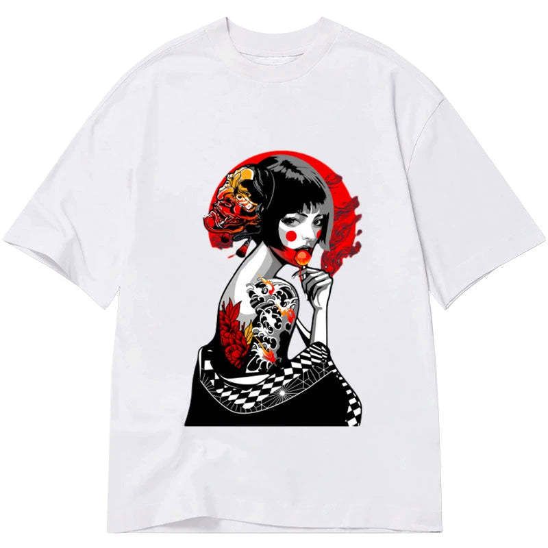 kyoto lion japanese culture tee on sale