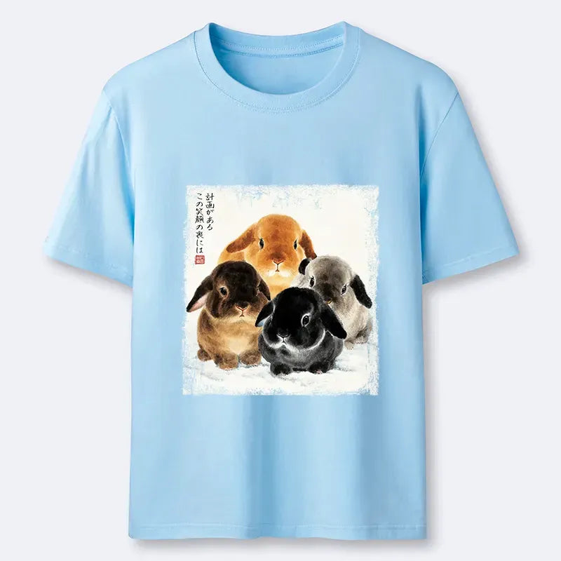 Japanese rabbit shirt gift idea