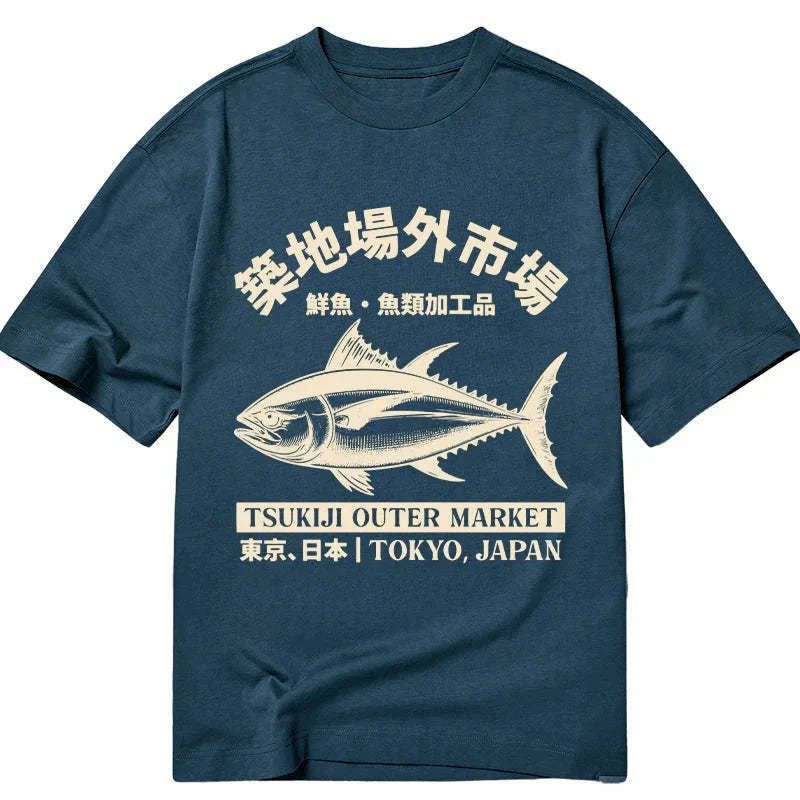 Kyoto-Lion Japan Tsukiji Fish Market Classic T-Shirt