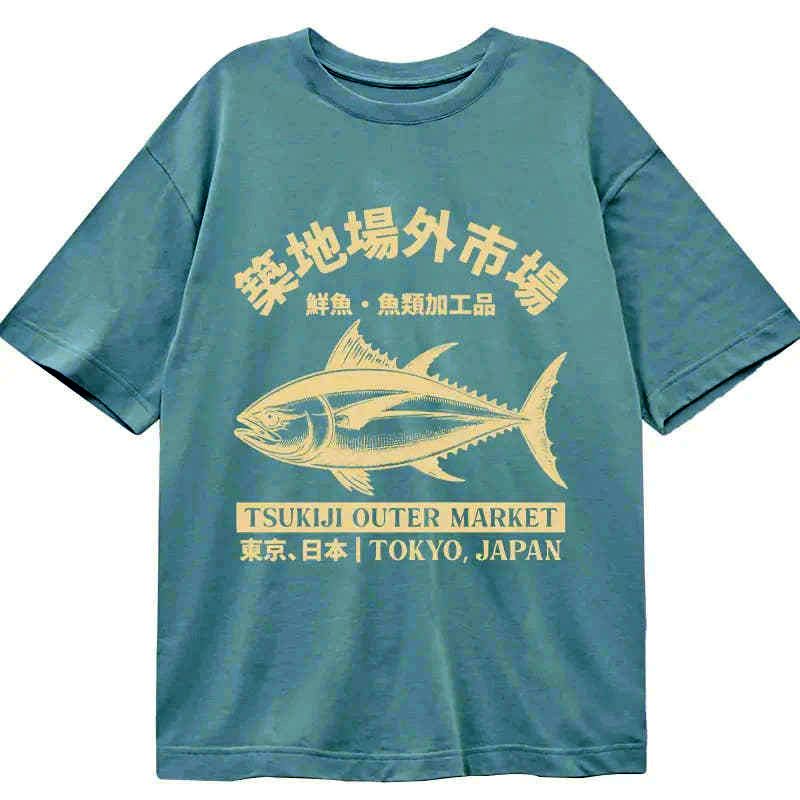 Kyoto-Lion Japan Tsukiji Fish Market Classic T-Shirt