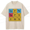 Kyoto-Lion Table Of Daily Life Elements Washed T-Shirt