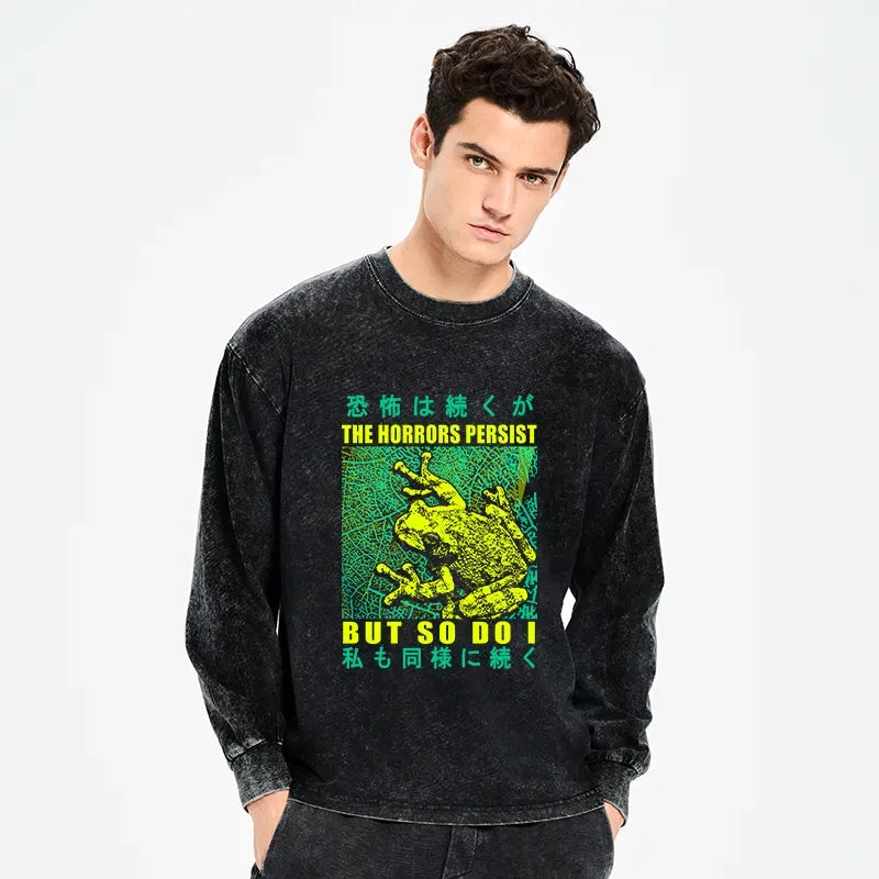 vintage japanese long sleeve tee for men