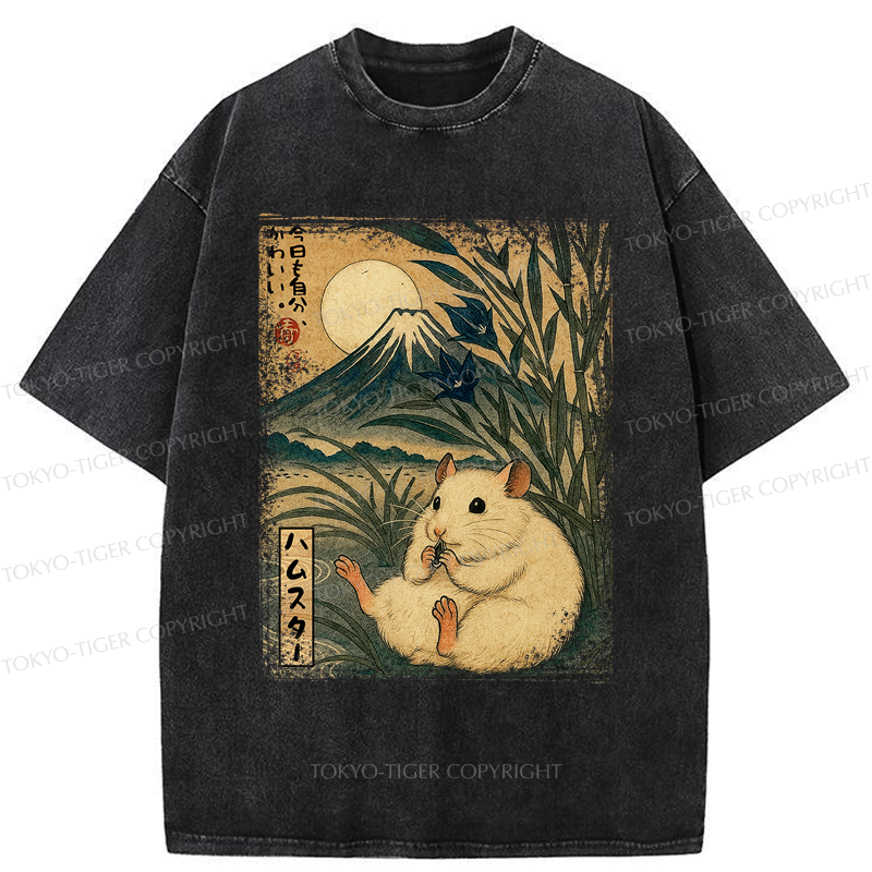 Washed Japanese Meme Tee for Daily Wear