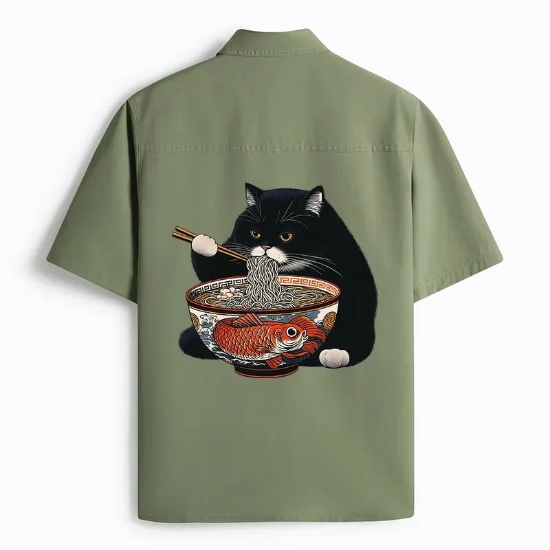 Kyoto Lion Japanese Shirt for Summer