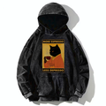 Kyoto-Lion Increase Espresso Decrease Distress Washed Hoodie