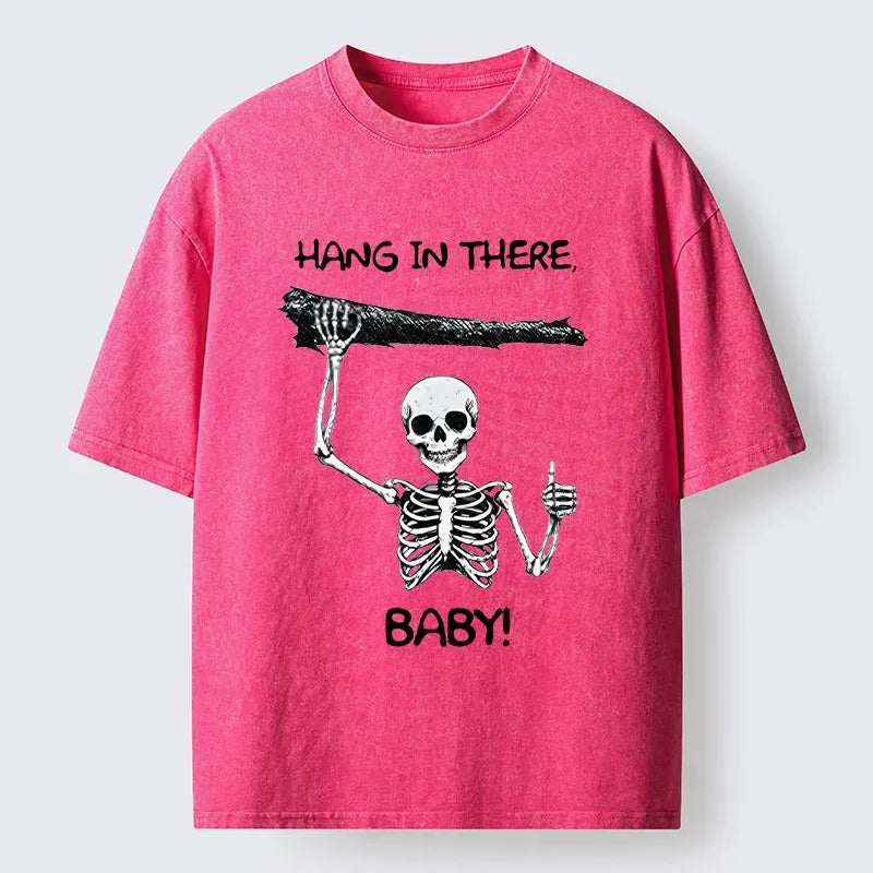 Kyoto-Lion Hang In There Washed T-Shirt