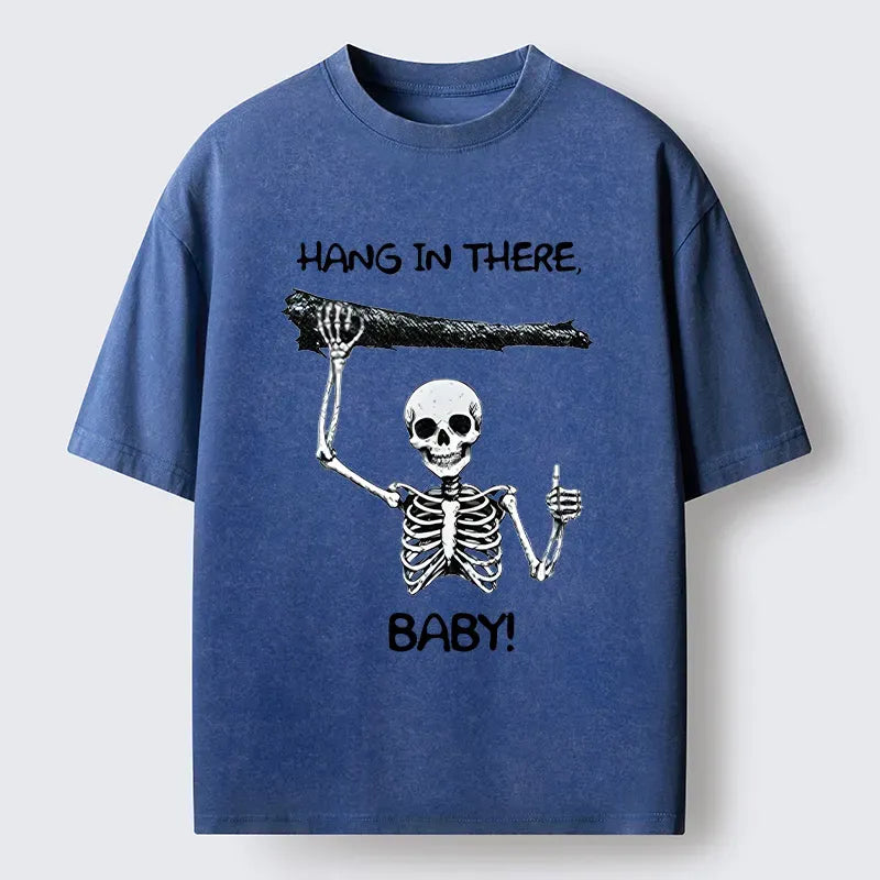 Kyoto-Lion Hang In There Washed T-Shirt