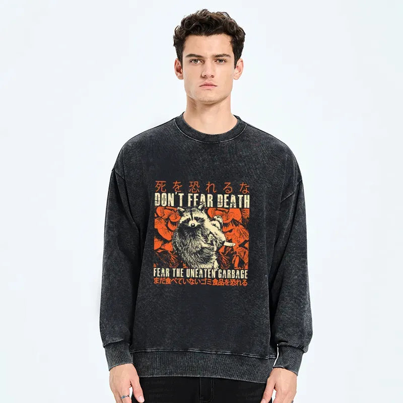 Japanese washed sweatshirt for daily wear