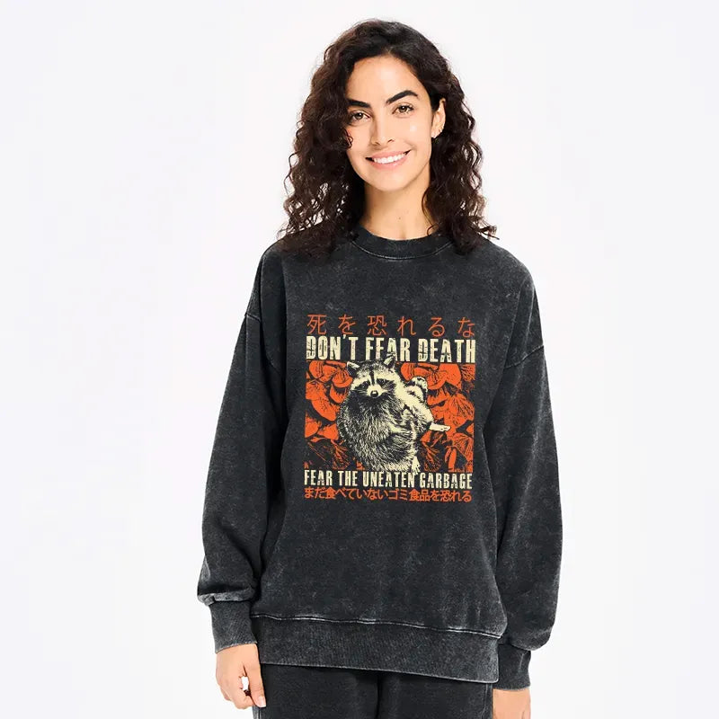Japanese washed sweatshirt for daily wear