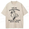 emotionally broken duck funny t-shirt