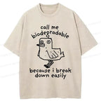 emotionally broken duck funny t-shirt